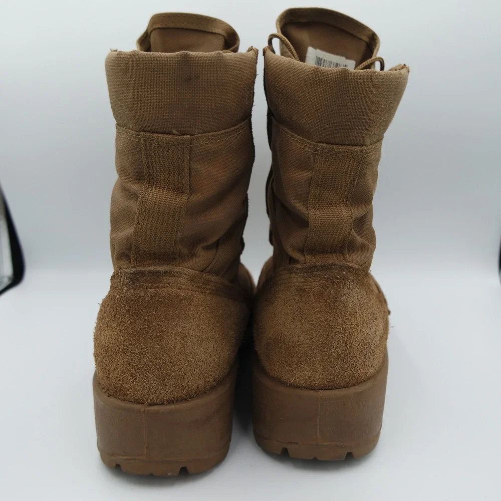 US Military Mens Coyote Tan Suede VIBRAM Tactical Combat Boots High Top Size 8.5
